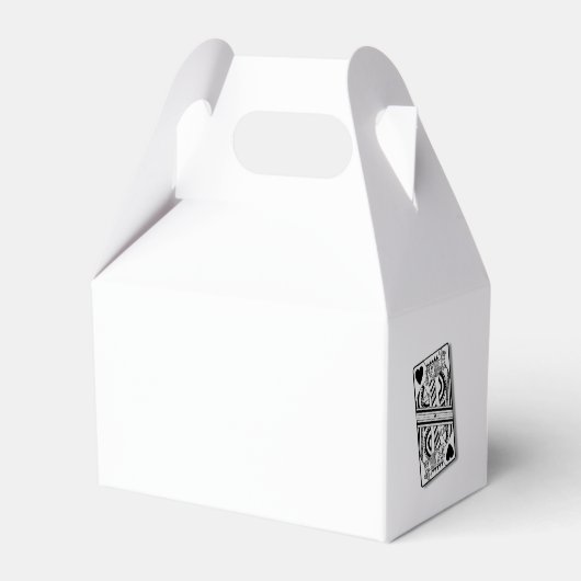 ラスベガスカジノデスティネーションウェディング白黒 フェイバーボックス (裏面サイド)