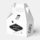 ラスベガスカジノデスティネーションウェディング白黒 フェイバーボックス (正面サイド)