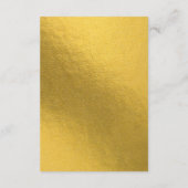 ラスベガスカジノデスティネーションウェディング金ゴールド エンクロージャーカード (裏面)