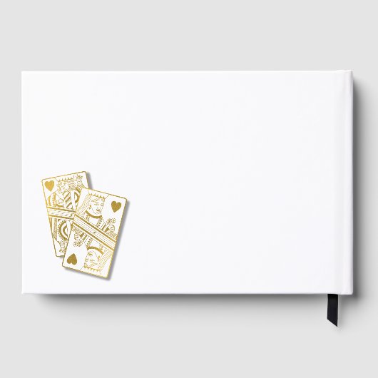 ラスベガスカジノデスティネーションウェディング金ゴールド ゲストブック (裏面)