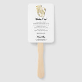 ラスベガスカジノデスティネーションウェディング金ゴールド ハンドファン (裏面)