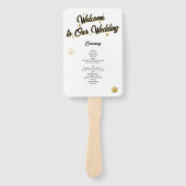 ラスベガスカジノデスティネーションウェディング金ゴールド ハンドファン (正面)