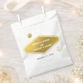 ラスベガスカジノデスティネーションウェディング金ゴールド フェイバーバッグ (クリップ留めされた状態)