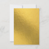 ラスベガスカジノデスティネーションウェディング金ゴールド 出欠カード (裏面)