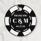 ラスベガスカジノトランプのポーカーチッ結婚プズサンキュー フェイバータグ (裏面)