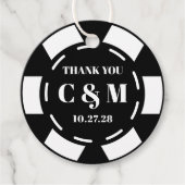 ラスベガスカジノトランプのポーカーチッ結婚プズサンキュー フェイバータグ (正面)