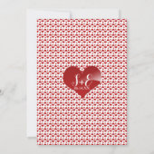 ラスベガスカジノトランプ赤いハートズ 招待状 (裏面)