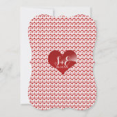 ラスベガスカジノトランプ赤いハート結婚ズ 招待状 (裏面)