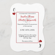 ラスベガスカジノトランプ赤いハート結婚ズ