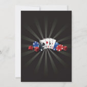 ラスベガスカジノナイトバースデーパーティー招待状 招待状 (裏面)