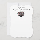 ラスベガスカジノバースデーパーティーピンクとブラック 招待状 (裏面)