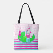 ラスベガスカジノピンクブラックジャックドリンクカードテーブル トートバッグ (裏面)