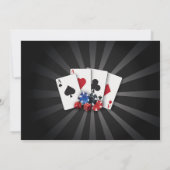 ラスベガスカジノフォト誕生日招待状パーティー 招待状 (裏面)