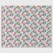 ラスベガスカジノブラックジャックカードとチップ ラッピングペーパー (フラット)