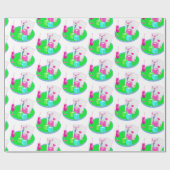 ラスベガスカジノブラックジャックテーブルカードトランプのポーカーチップ ラッピングペーパー (フラット)