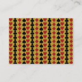 ラスベガスカジノブラック金ゴールドホワイト結婚ズ詳細 エンクロージャーカード (裏面)