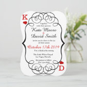 ラスベガスカジノモダンシックなフォトウェディングイベント 招待状 (スタンド正面)