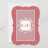 ラスベガスカジノモダンシックなフォトウェディングイベント 招待状 (裏面)