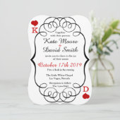 ラスベガスカジノモダンシックなフォトウェディングイベント 招待状 (スタンド正面)