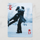 ラスベガスカジノモダンシックな写真が日付を保存 セーブザデート (裏面)