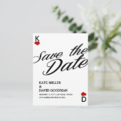 ラスベガスカジノモダンシックな写真が日付を保存 案内ポストカード (スタンド正面)