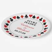 ラスベガスカジノラッキーインラブ結婚ズ ペーパープレート (アングル)