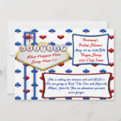 ラスベガスカジノヴィンテージスタイルパーティの招待状 招待状 (正面)