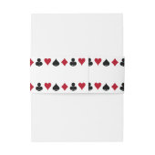 ラスベガスカジノ遊トランプのポーカーのカー結婚ド 招待状ベリーバンド (裏面例)