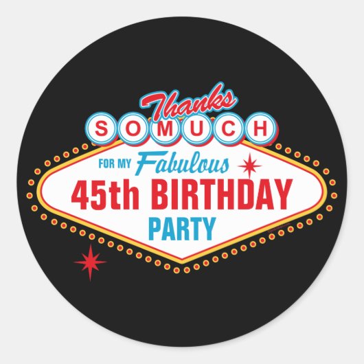 ラスベガスカスタムありがとう ラウンドシール (正面)