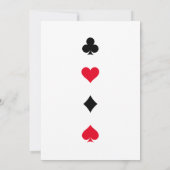 ラスベガスカレンダー日付の保存 招待状 (裏面)