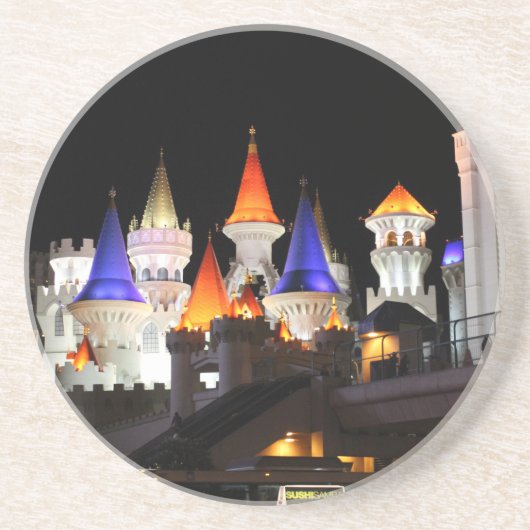 ラスベガスキャッスルホテルゲーミングベガスシカラフルティ コースター (正面)