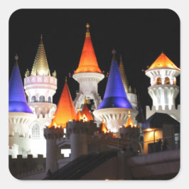 ラスベガスキャッスルホテルゲーミングベガスシカラフルティ スクエアシール