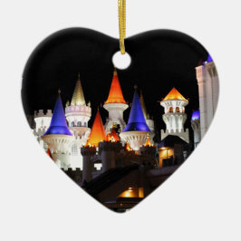 ラスベガスキャッスルホテルゲーミングベガスシカラフルティ セラミックオーナメント