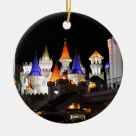 ラスベガスキャッスルホテルゲーミングベガスシカラフルティ セラミックオーナメント