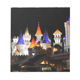 ラスベガスキャッスルホテルゲーミングベガスシカラフルティ ノートパッド