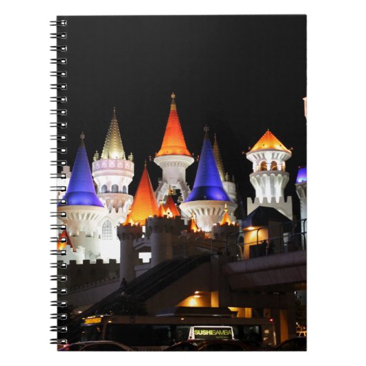 ラスベガスキャッスルホテルゲーミングベガスシカラフルティ ノートブック (正面)