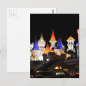 ラスベガスキャッスルホテルゲーミングベガスシカラフルティ ポストカード (正面/裏面)