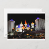 ラスベガスキャッスルホテルゲーミングベガスシカラフルティ ポストカード (正面/裏面)