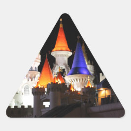 ラスベガスキャッスルホテルゲーミングベガスシカラフルティ 三角形シール