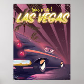 ラスベガスクラシック車の旅行ポスター ポスター (正面)