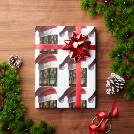 ラスベガスクリスマススロットマシン ラッピングペーパー