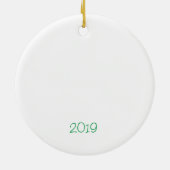 ラスベガスクリスマスセラパーソナライズされたミックオーナメント セラミックオーナメント (裏面)