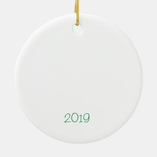 ラスベガスクリスマスセラパーソナライズされたミックオーナメント セラミックオーナメント (裏面)