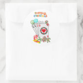 ラスベガスクリスマストランプのポーカーパーティーシール ラウンドシール (バッグ)