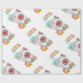 ラスベガスクリスマスラッピング紙 ラッピングペーパー (フラット)