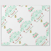 ラスベガスクリスマスラッピング紙 ラッピングペーパー (フラット)