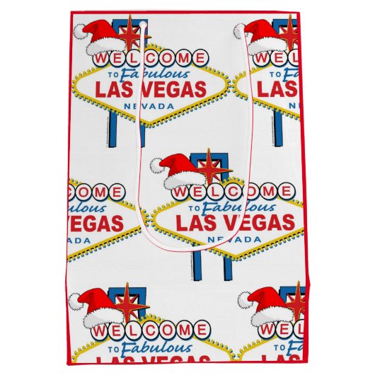 ラスベガスクリスマス抱き枕 ミディアムペーパーバッグ (裏面)