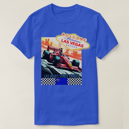 ラスベガスグランプリ公式1 Nevada F1 usa grand Tシャツ (デザイン正面)