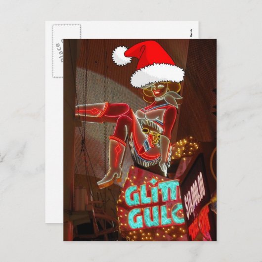 ラスベガスグリッターガルチクリスマス シーズンポストカード (正面/裏面)