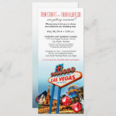 ラスベガスコラ結婚ージュ 招待状 (正面/裏面)